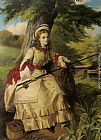 William Maw Egley A Young Lady Fishing painting